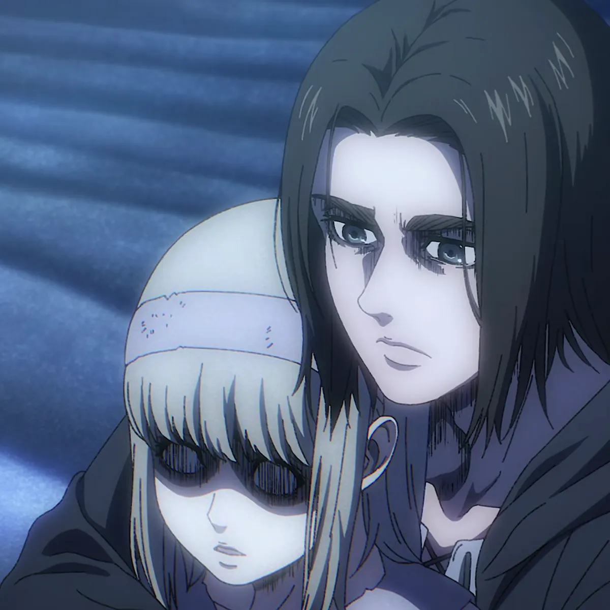 Eren and Ymir Fritz face to face in the Paths