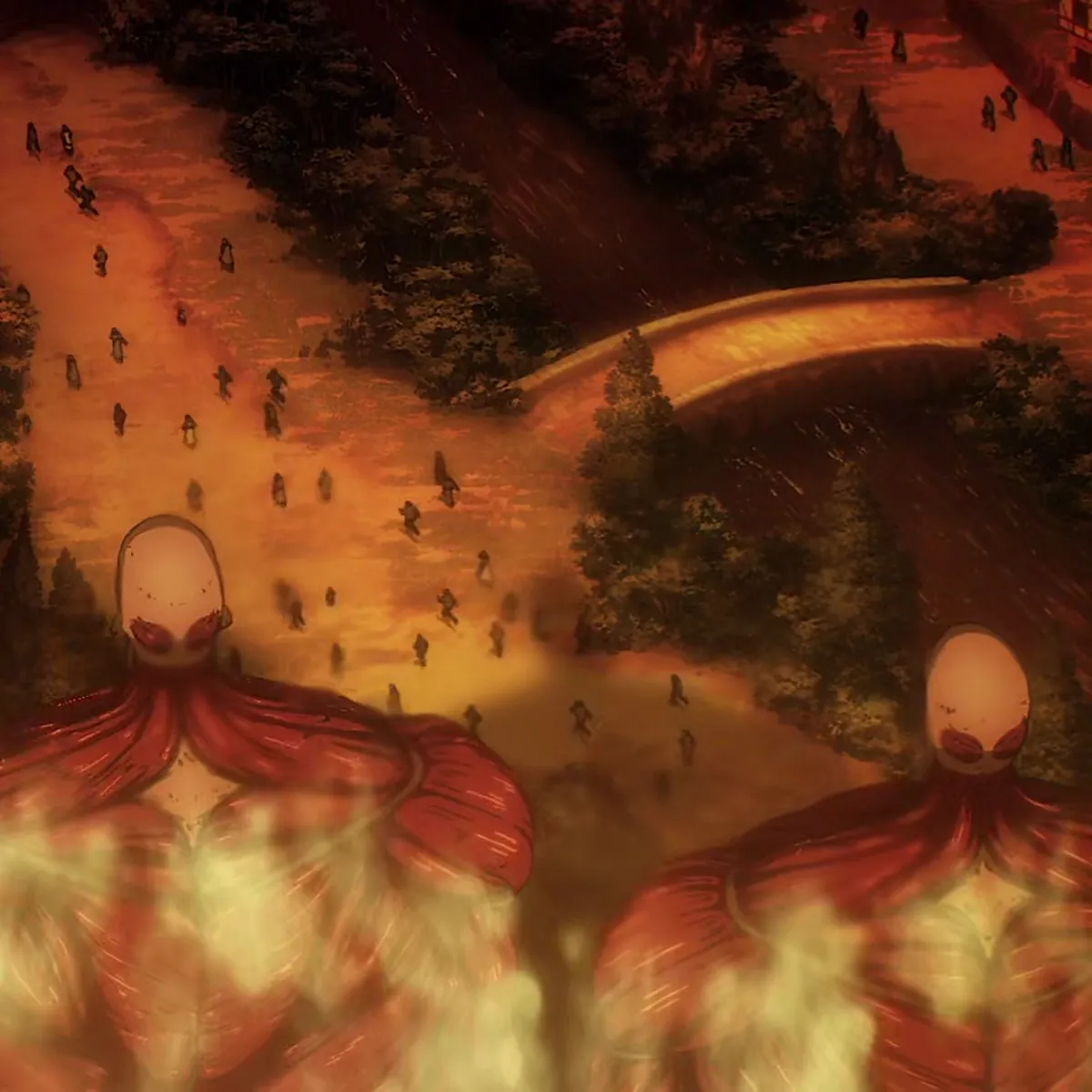 The flattened continent left behind by the march